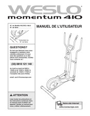 Weslo momentum 410 Manuel De L'utilisateur