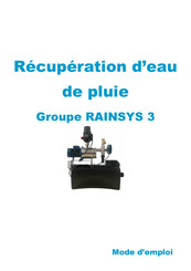 PHC RAINSYS 3 Mode D'emploi