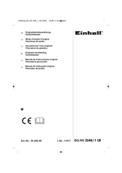 EINHELL BG-RS 2540/1 CB Mode D'emploi D'origine