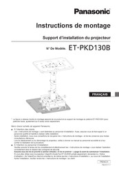 Panasonic ET-PKD130B Instructions De Montage