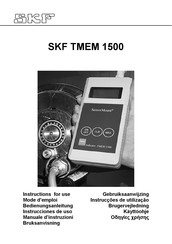 SKF SENSORMOUNT TMEM 1500 Mode D'emploi