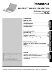 Panasonic CF F8EWDZFNF Instructions D'utilisation