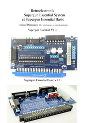 Retroelectronik Supergun Essential Basic V1.3 Manuel D'utilisateur