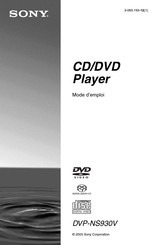 Sony DVP-NS930V Mode D'emploi