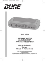 DUNE DUN-70352 Notice D'utilisation