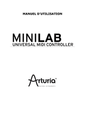 Arturia MiniLab Manuel D'utilisation