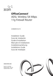 3com OfficeConnect 3CRWDR101A-75 Guide D'installation