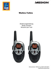 Medion Walkie-Talkie HY383446-01 Mode D'emploi
