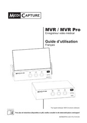 Medi Capture MVR Guide D'utilisation