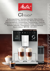 Melitta CI Touch Mode D'emploi