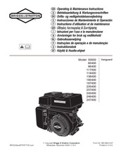 Briggs & Stratton Vanguard 237400 Instructions D'utilisation Et De Maintenance