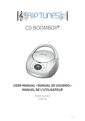 riptunes CD BOOMBOX CDB-204 Manuel De L'utilisateur