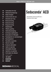 SedanaMedical Sedaconda ACD Mode D'emploi