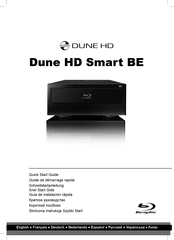 Dune HD Smart BE Guide De Démarrage Rapide