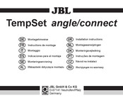 JBL TempSet angle Instructions De Montage