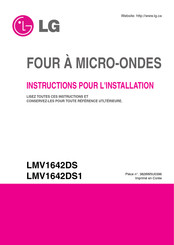 LG LMV1642DS Instructions Pour L'installation