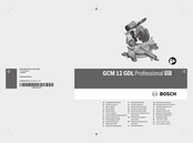Bosch GCM 12 GDL Professional Notice Originale