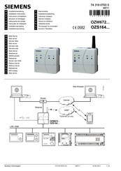 Siemens OZW672 Série Instructions D'installation