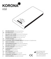 Korona KIM Instructions D'utilisation