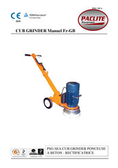 PACLITE Equipment CUB GRINDER PSG-SEA Manuel D'utilisation