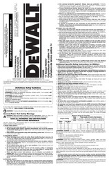 DeWalt DW898 Guide D'utilisation