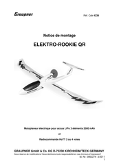 GRAUPNER ELEKTRO-ROOKIE QR Notice De Montage