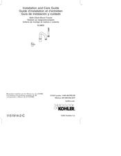 Kohler Singulier 10873-4-CP Guide D'installation Et D'entretien