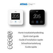 Atag One zone Guide D'installation Rapide