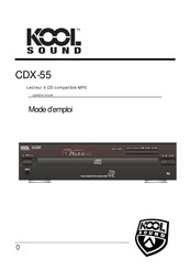 KOOL SOUND CDX-55 Mode D'emploi