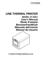 Citizen CT-S251 Mode D'emploi