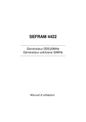 SEFRAM 4422 Manuel D'utilisation