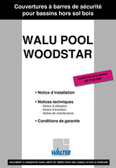 Walter Walu Pool Woodstar Notice D'installation
