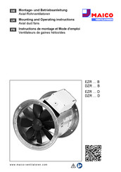 Maico DZR 50/84 B Instructions De Montage Et Mode D'emploi