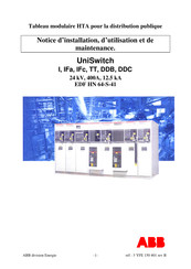 ABB UniSwitch TT Notice D'installation, D'utilisation Et De Maintenance