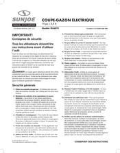 sunjoe TRJ607E Manuel D'utilisation