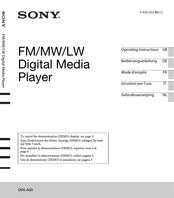Sony DSX-A30 Mode D'emploi