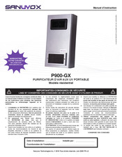Sanuvox P900-GX Manuel D'instruction