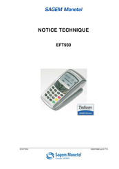 Sagem Monetel EFT930 Notice Technique