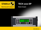 Stabila TECH 1000 DP Mode D'emploi