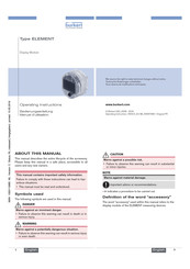 Burkert ELEMENT Manuel D'utilisation