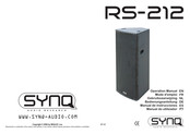 SYNQ RS-212 Mode D'emploi