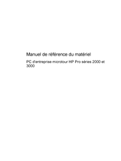 HP PRO 2000 Manuel De Référence
