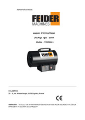 FEIDER Machines FCD15KW-1 Manuel D'instruction