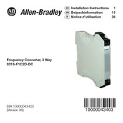 Allen-Bradley 931S-F1C2D-DC Notice D'utilisation