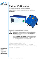 Panacol-Elosol UV-H 255 Notice D'utilisation