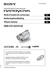 Sony Handycam HDR-CX12EB Mode D'emploi