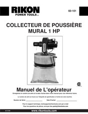 Rikon Power Tools 60-101 Manuel De L'opérateur