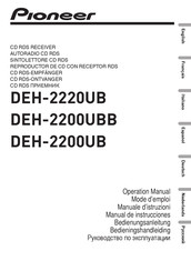 Pioneer DEH-2200UBB Mode D'emploi