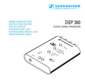 Sennheiser DSP 360 Notice D'emploi