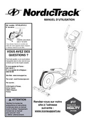 NordicTrack NTIVEL87015.0 Manuel D'utilisation